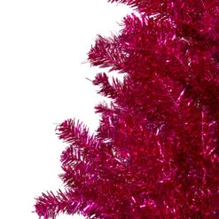 Northlight 4.5" Metallic Pink Tinsel Artificial Christmas Tree - Unlit -Ornaments Store northlight v27357 1 73779.1588354093