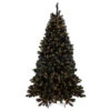 Northlight Pre-Lit LED Black Crystal Pine With Gold Glitter Artificial Christmas Tree - 7.5 Ft Clear Lights 1 Northlight Pre-Lit LED Black Crystal Pine With Gold Glitter Artificial Christmas Tree - 7.5 Ft Clear Lights -Ornaments Store northlight v27364 37340.1588356235