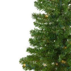 Northlight 6.5' Pre-Lit Canadian Pine Slim Artificial Christmas Wall Tree - Clear Lights -Ornaments Store northlight v27378 1 75152.1664379665