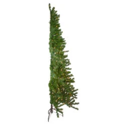 Northlight 6.5' Pre-Lit Canadian Pine Slim Artificial Christmas Wall Tree - Clear Lights -Ornaments Store northlight v27378 4 88375.1664379665