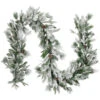 Northlight 9' X 14" Pre-Lit Flocked Mixed Rosemary Emerald Pine Artificial Christmas Garland - Clear LED Lights -Ornaments Store northlight v27389 001 60007.1690642415