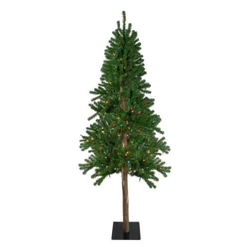 Northlight 7' Pre-Lit Alpine Artificial Christmas Tree - Multi Lights 3 Northlight 7' Pre-Lit Alpine Artificial Christmas Tree - Multi Lights