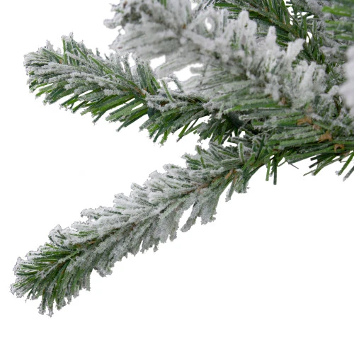 Northlight Set Of 3 Slim Flocked Alpine Artificial Christmas Trees 6' - Unlit 4 Northlight Set Of 3 Slim Flocked Alpine Artificial Christmas Trees 6' - Unlit - Image 2