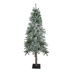 Northlight 6ft Flocked Alpine Artificial Christmas Tree - Unlit