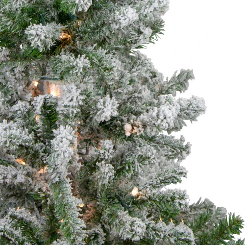 Northlight 3' Pre-Lit Flocked Alpine Artificial Christmas Tree - Clear Lights 6 Northlight 3' Pre-Lit Flocked Alpine Artificial Christmas Tree - Clear Lights - Image 4