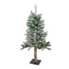 Northlight 3' Pre-Lit Flocked Alpine Artificial Christmas Tree - Clear Lights -Ornaments Store northlight v27440updated 14248.1665610746
