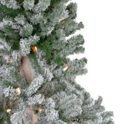 Northlight 6' Pre-Lit Flocked Alpine Artificial Christmas Tree, Clear Lights -Ornaments Store northlight v27441 1updated 90452.1671699958
