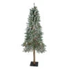 Northlight 6' Pre-Lit Flocked Alpine Artificial Christmas Tree - Multi Lights -Ornaments Store northlight v27442updated 44217.1665519658