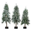 Northlight Set Of 3 Slim Flocked Alpine Artificial Christmas Trees 6' - Unlit -Ornaments Store northlight v27447 57719.1588358965