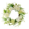 Northlight Peony And Rose Artificial Spring Wreath, White And Green - 24-Inch -Ornaments Store northlight vm18640 updated 59965.1621533971