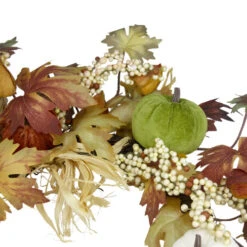 Northlight Green Pumpkins And Straw Artificial Fall Harvest Wreath - 24 Inch, Unlit -Ornaments Store northlight vm26533 4 63064.1665610745