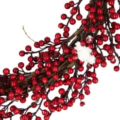 Northlight Red Berry With Frosted Accents Artificial Christmas Wreath, 18-Inch, Unlit -Ornaments Store northlight vm37740 02 16320.1691679746