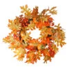 Northlight Autumn Leaves, Pumpkins And Berries Artificial Thanksgiving Wreath, 22-Inch, Unlit -Ornaments Store northlight vm37827 72561.1665433298