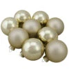 Northlight 9ct Champagne Gold 2-Finish Glass Christmas Ball Ornaments 2.5" (65mm) -Ornaments Store northlight wy00736 updated 01505.1665346757