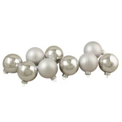 Northlight 9ct Silver 2-Finish Glass Christmas Ball Ornaments 2.5" (65mm) 7 Northlight 9ct Silver 2-Finish Glass Christmas Ball Ornaments 2.5" (65mm) -Ornaments Store northlight wy00738 3 79480.1602682465