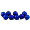 Northlight 9ct Shiny And Matte Royal Blue Glass Ball Christmas Ornaments 2.5" (65mm) -Ornaments Store northlight wy00741 72787.1665433297