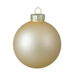 Northlight 9ct Champagne Gold 2-Finish Glass Christmas Ball Ornaments 2.5" (65mm) -Ornaments Store northlight wy00745 2 71251.1638374680