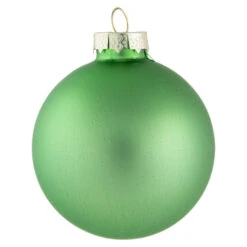 Northlight 9ct Grass Green Finish Glass Christmas Ball Ornaments 2.5" (65mm)