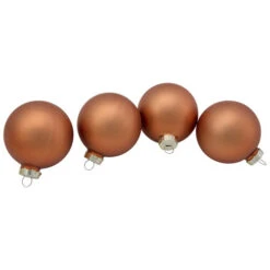 Northlight 9ct Brown 2-Finish Christmas Glass Ball Ornaments 2.5" (65mm) -Ornaments Store northlight wy00748 2 updated2022 01540.1680803021