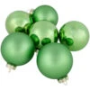 Northlight 6ct Shiny And Matte Green Glass Ball Christmas Ornaments 3.25" (82mm) -Ornaments Store northlight wy00755 1 87562.1677147723