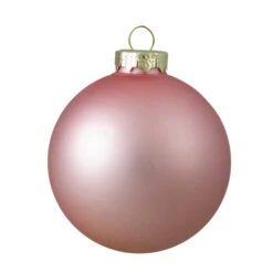 Northlight 6ct Shiny And Matte Baby Pink Glass Ball Christmas Ornaments 3.25" (80mm) -Ornaments Store northlight wy00759 2 83723.1665346758