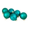 Northlight 6ct Shiny And Matte Turquoise Green Glass Ball Christmas Ornaments 3.25" (80mm) 1 Northlight 6ct Shiny And Matte Turquoise Green Glass Ball Christmas Ornaments 3.25" (80mm) -Ornaments Store northlight wy00765updated 39551.1665346759