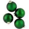 Northlight 4ct Green 2-Finish Glass Ball Christmas Ornaments 4" -Ornaments Store northlight wy00772 1 22403.1677060912