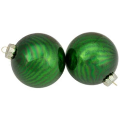 Northlight 4ct Green 2-Finish Glass Ball Christmas Ornaments 4" -Ornaments Store northlight wy00772 3 updated2022 54525.1665610432