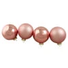 Northlight 4ct Pink 2-Finish Glass Christmas Ball Ornaments 4" (100mm) -Ornaments Store northlight wy00775 86287.1588351366