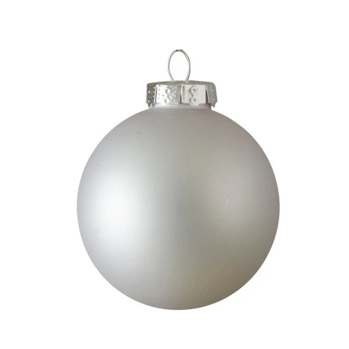 Northlight 40ct Shiny And Matte Silver Glass Ball Christmas Ornaments 2.5" 4 Northlight 40ct Shiny And Matte Silver Glass Ball Christmas Ornaments 2.5" - Image 2