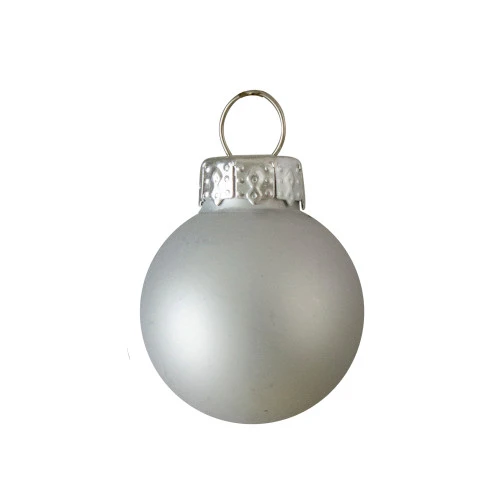 Northlight 40ct Shiny And Matte Silver Glass Ball Christmas Ornaments 2.5" 6 Northlight 40ct Shiny And Matte Silver Glass Ball Christmas Ornaments 2.5" - Image 4