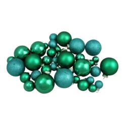 Northlight 40ct Green 2- Finish Multiple Size Glass Ball Christmas Ornaments -Ornaments Store northlight wy04143 3 92885.1665346758
