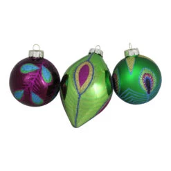 Northlight 3ct Green And Purple 2-Finish Glass Christmas Ball Ornaments 5.75" (145mm) 7 Northlight 3ct Green And Purple 2-Finish Glass Christmas Ball Ornaments 5.75" (145mm) -Ornaments Store northlight wy04148 3 84632.1599786791