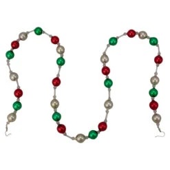 Northlight 18ct Red And Green Beaded Garland With Christmas Ornaments 30" -Ornaments Store northlight wy04152 4 73643.1588349631
