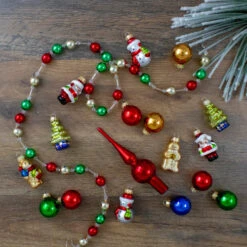 Northlight 18ct Red And Green Beaded Garland With Christmas Ornaments 30" -Ornaments Store northlight wy04152 6 04450.1588349632
