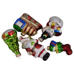 Northlight 5ct Vibrantly Colored Festive Holiday Christmas Figurine Ornaments 3.5" -Ornaments Store northlight wy04182 3 32193.1600478512