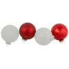 Northlight 96ct Red And White 3-Finish Christmas Glass Ball Ornaments 3.25" (80mm) -Ornaments Store northlight wy15210 updated2022new 40748.1661968470