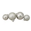 Northlight 96ct Silver Shiny And Matte Glass Ball Christmas Ornaments - 3.25" -Ornaments Store northlight wy15211 88212.1587643028