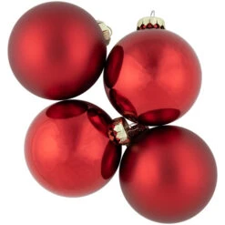 Northlight 96ct Shiny And Matte Red Glass Ball Christmas Ornaments 3.25 (80mm) 10 Northlight 96ct Shiny And Matte Red Glass Ball Christmas Ornaments 3.25 (80mm) -Ornaments Store northlight wy15212 2 49190.1677060913