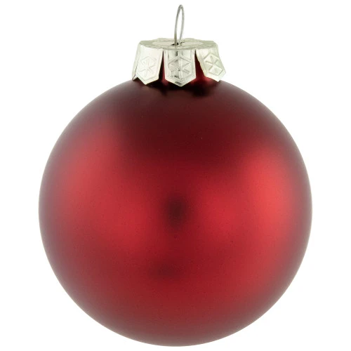 Northlight 72ct Red And Gold Matte Glass Christmas Ball Ornaments 4" (100mm) 7 Northlight 72ct Red And Gold Matte Glass Christmas Ball Ornaments 4" (100mm) - Image 5