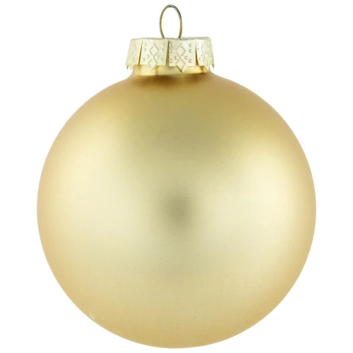 Northlight 72ct Red And Gold Matte Glass Christmas Ball Ornaments 4" (100mm) 8 Northlight 72ct Red And Gold Matte Glass Christmas Ball Ornaments 4" (100mm) - Image 6