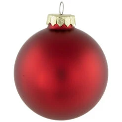 Northlight 72ct Red 2-Finish Glass Christmas Ball Ornaments 4" (100mm) 11 Northlight 72ct Red 2-Finish Glass Christmas Ball Ornaments 4" (100mm) -Ornaments Store northlight wy15217 2 63127.1677147723