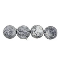 Northlight 4ct White And Gray Antique Glass Christmas Ball Ornaments 4" (100mm) -Ornaments Store northlight wy15219 2 87369.1599787101