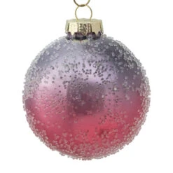 Northlight 4ct Pink And Grey Ombre Hand Blown Textured Glass Ball Christmas Ornaments 3.25" (80mm) -Ornaments Store northlight wy15234 2 updated2023 50359.1677147725