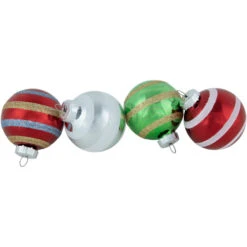 Northlight 12ct Multi Color Vintage Design Glass Ball Christmas Ornaments 2.25" (55mm) -Ornaments Store northlight wy15235 3 58568.1677147729