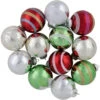 Northlight 12ct Multi Color Vintage Design Glass Ball Christmas Ornaments 2.25" (55mm) -Ornaments Store northlight wy15235 5 38004.1677147729
