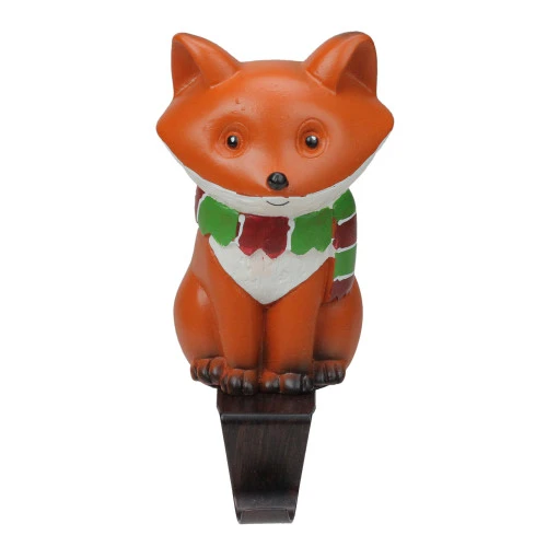 Northlight 9" Standing Fox Wearing A Striped Scarf Christmas Stocking Holder 3 Northlight 9" Standing Fox Wearing A Striped Scarf Christmas Stocking Holder