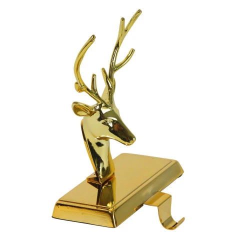 Northlight 8"shiny Gold Metal Deer Christmas Stocking Holder" 4 Northlight 8"shiny Gold Metal Deer Christmas Stocking Holder" - Image 2