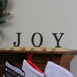 Northlight Set Of 3 Metal And Wood “JOY” Weighted Christmas Stocking Holder 6“ 7 Northlight Set Of 3 Metal And Wood “JOY” Weighted Christmas Stocking Holder 6“ -Ornaments Store northlight wy15248 3 77958.1587644143