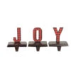 Northlight Set Of 3 Red And Black Buffalo Plaid "JOY" Christmas Stocking Holder 6" -Ornaments Store northlight wy15250 20603.1587643992